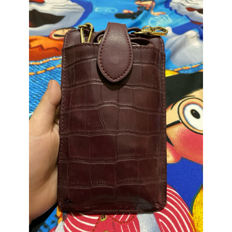 Tas selempang hp bahan croco premium high quality