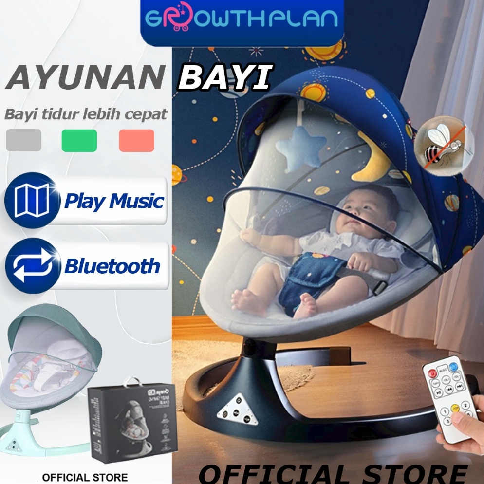 Recomended Exquisite packagingAyunan Bayi Otomatis elektrik Baby Swing Chair Bouncer Baby Otomatis T
