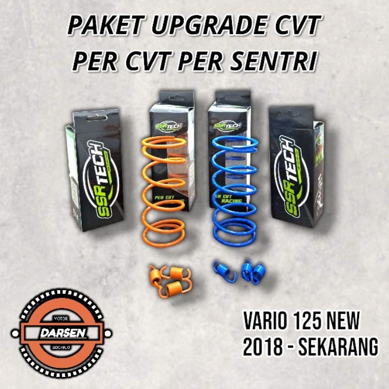 ART H72R SSR SEPAKET PER CVT DAN PER SENTRI VARIO 125 15 12 15 RPM ORIGINAL SSR TECH