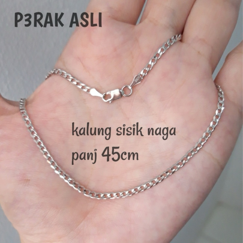 KALUNG SISIK NAGA PERAK ASLI 925/KALUNG SN PERAK 925/KALUNG PRIA SISIK NAGA/KALUNG WANITA PERAK/KALU