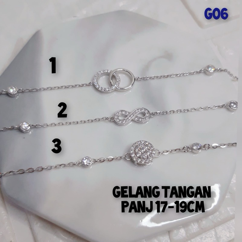 GELANG PERAK ASLI 925/GELANG DEWASA PERAK 925/GELANG SILVER 925/GELANG INFINITY PERAK/GELANG CEWEK P