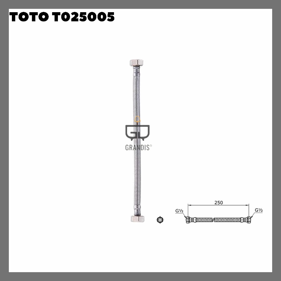 Terbaru Toto T255 Selang Fleksibel Wastafel  Flexible Hose Toto 25 cm