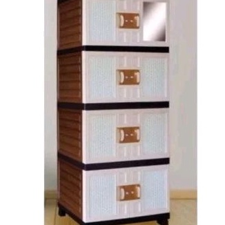 Terbaru Lemari plastik pakaian Napolly anyaman rotan masterplasticoi