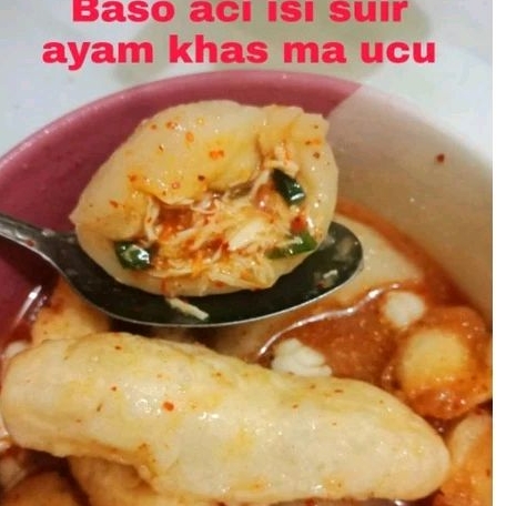 

BASO ACI ISI SUIR AYAM KHAS MA UCU/BASO ACI/BOCI/BASO ACI KHAS GARUT