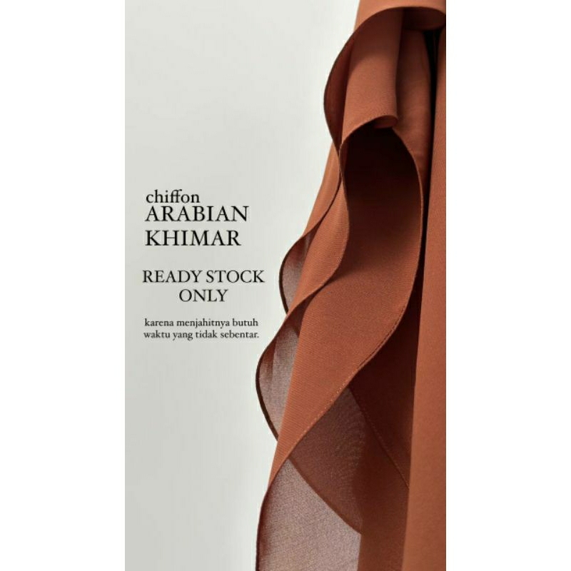 ARABIAN CHIFFON NP KHIMAR (Khimar Only) by Abaya Malikah