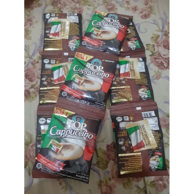 

Top Cofee Cappucino 1 renceng 9 sachet