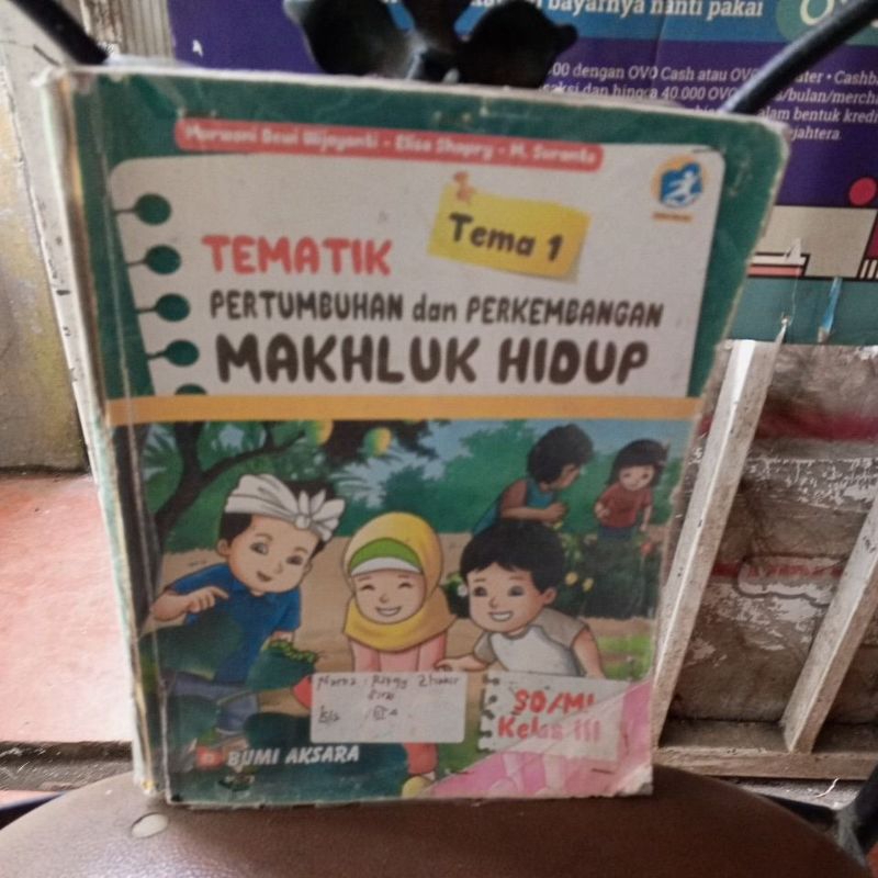 BUKU TEMATIK TEMA 1 (PERTUMBUHAN DAN PERKEMBANGAN MAHLUK HIDUP) UNTUK SD KELAS 3 REVISI K13 PENERBIT