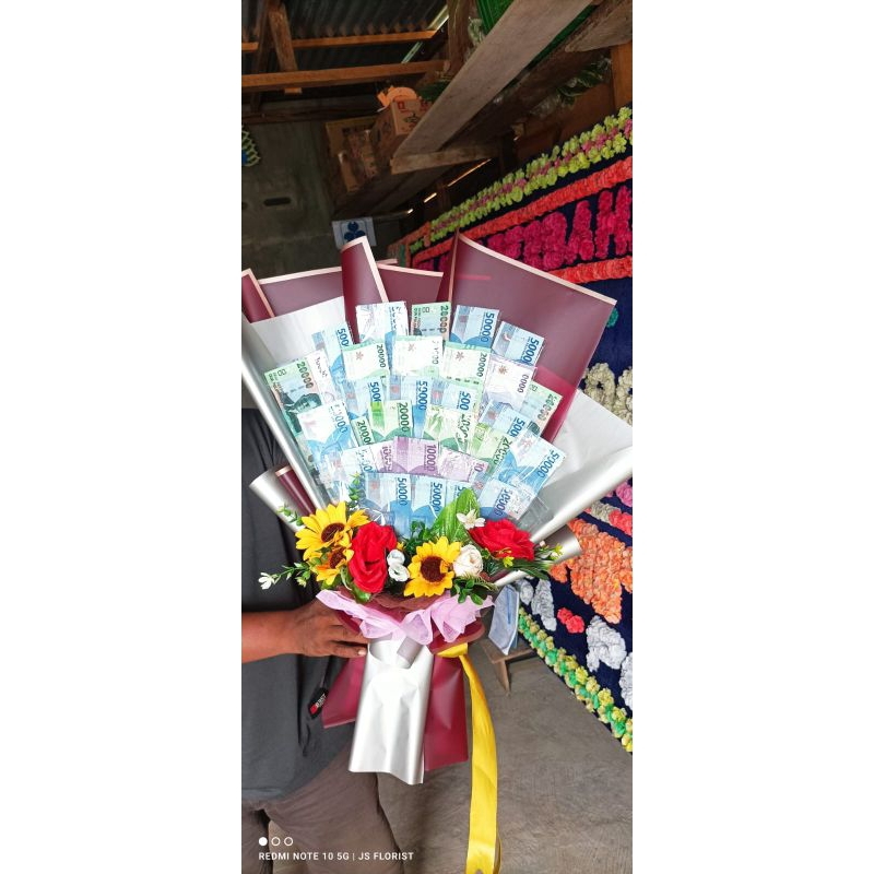 buket uang kosong 30 lembar