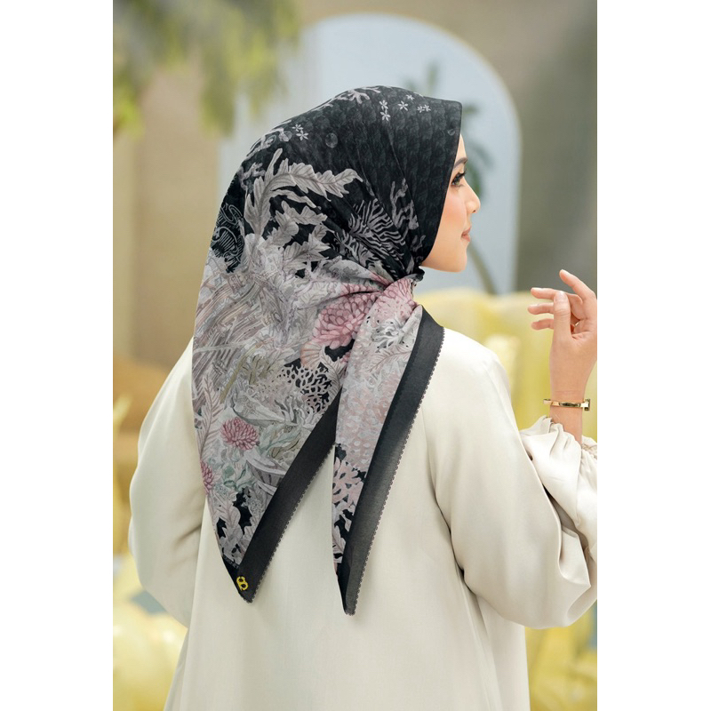 BUTTONSCARVES JILBAB TLM 2.0 THE LITTLE MERMAID ROCK HITAM BLACK NEW BUKAN SECOND PRELOVED BEKAS REA