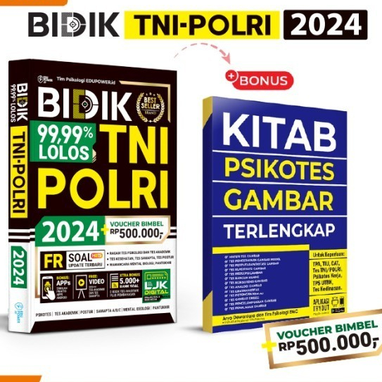 BUKU TNI POLRI 2024 BIDIK 99,99% LOLOS TNI POLRI 2024 - POCKET TIU TWK