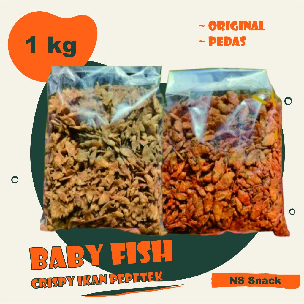 

BABY FISH IKAN PEPETEK CRISPY 1KG GURIH