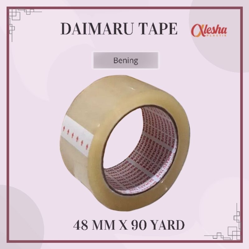 

Lakban Daimaru Bening ukuran 48 MM X 90 YARD (Harga per 1 roll)