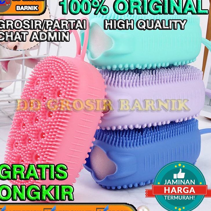 Penjualan TerbaikCOD DGB SIKAT SPON SPONS SILIKON BADAN MANDI OVAL PEMBERSIH DAKI KOTORAN TUBUH VIRA