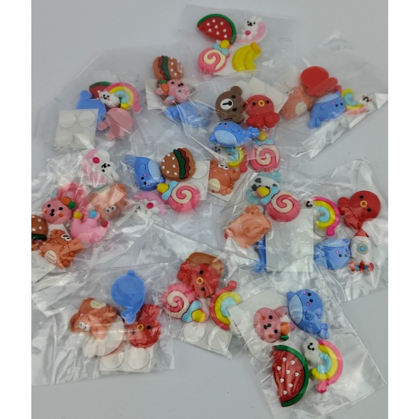 

Terbaru 4 pcs Stiker Gelas Air Stiker Stereo 3D DIY Stiker Kulkas Handphone