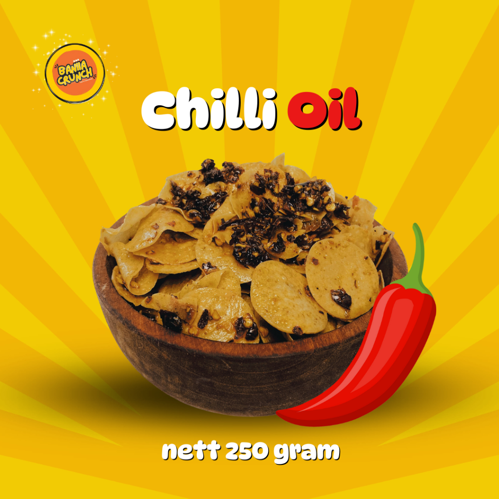 

250 GRAM MORING CHILLI OIL BANIIACRUNCH RENYAH BEST SELLER