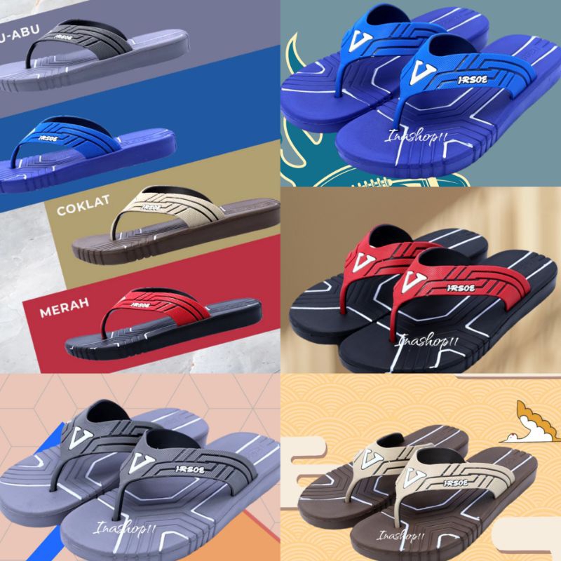 SANDAL JAPIT IRSOE 225/SANDAL JAPIT KARET LAKI LAKI/SANDAL KARET SIZE 40-44