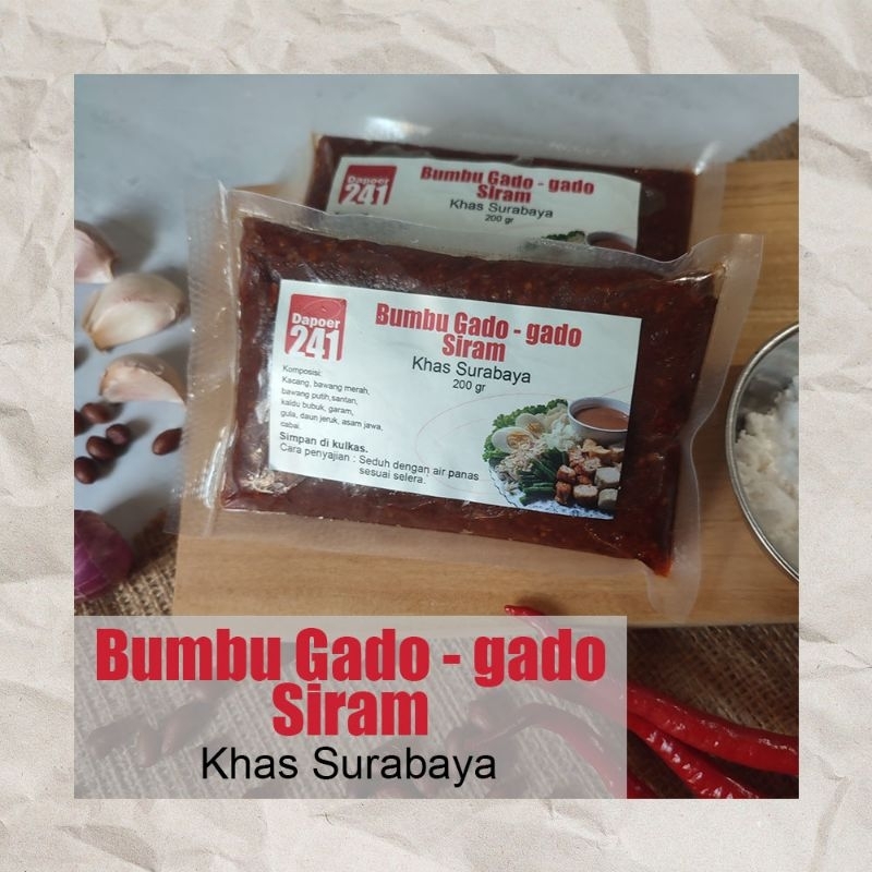 

Bumbu Gado-Gado Siram khas Surabaya 200 gr Dapoer241
