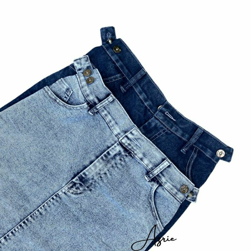 Rok Theana Jeans Span/ Rok Jeans Wanita/ Rok Span Wanita/ Rok Span Belah Bealakang