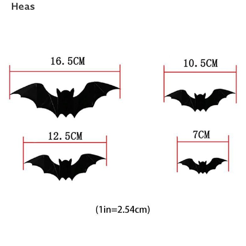 

stiker 3d kelelawar isi 16pcs Nyaman