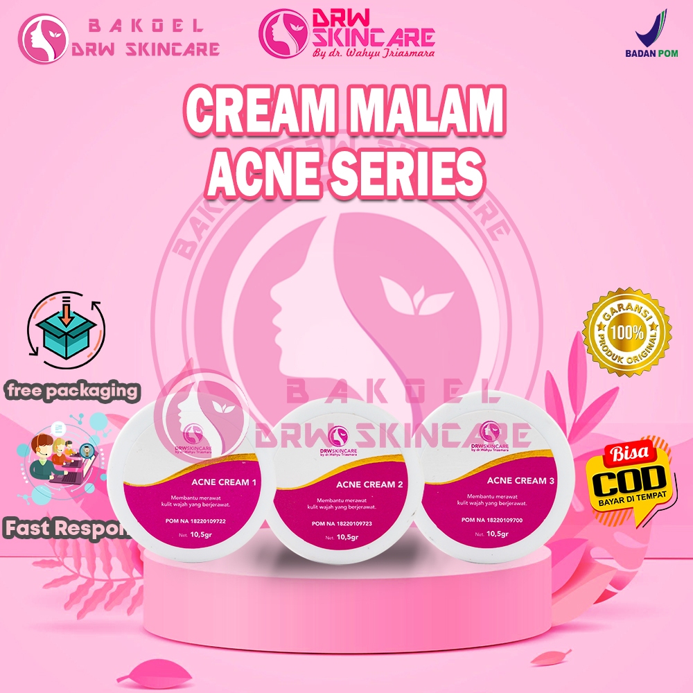 CREAM MALAM ACNE 1 2 3 DRW SKINCARE ORIGINAL BPOM