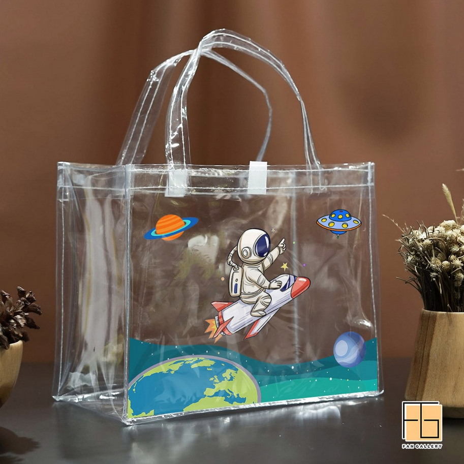 

20x25x13 Tas Mika Transparan Souvenir Tas Ulang Tahun Hampers Ultah Goody bag
