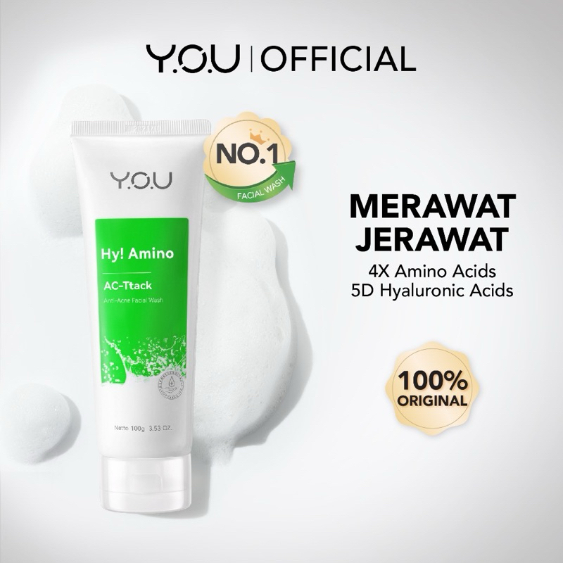 you facial wash 100gr acne plus dazzling bye byeteria