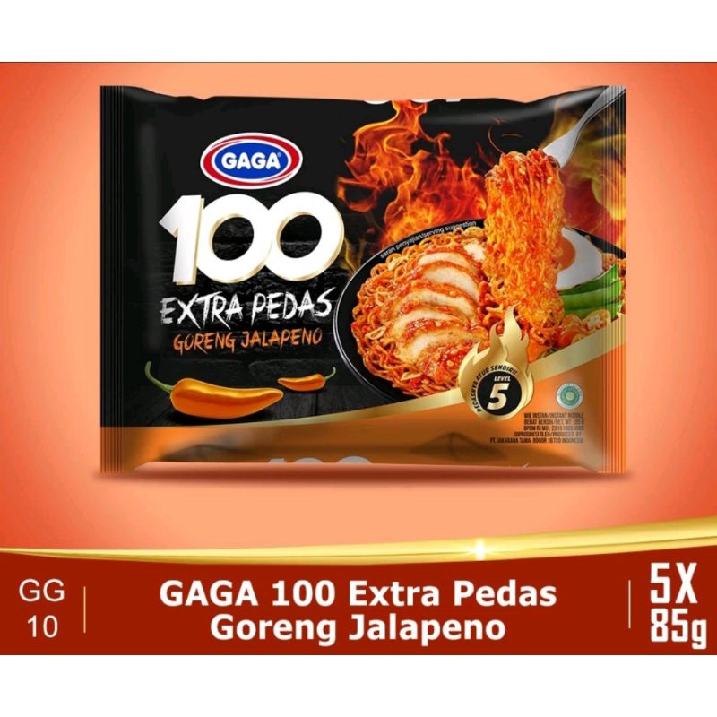 

Mie GAGA 100 Extra Pedas Goreng Jalapeno 85g 1 PCS