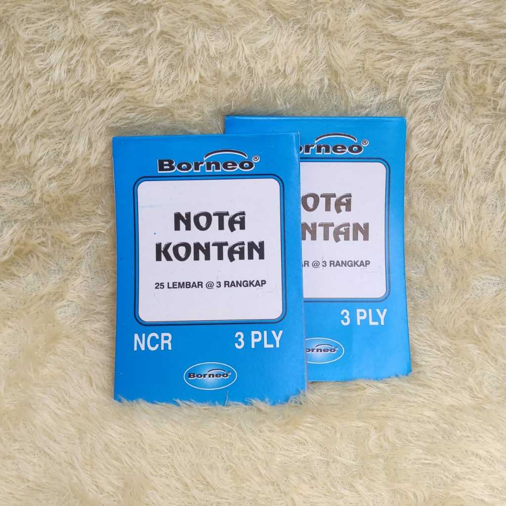 

NOTA KONTAN BORNEO ISI 25 LBR 3 PLY NCR KECIL