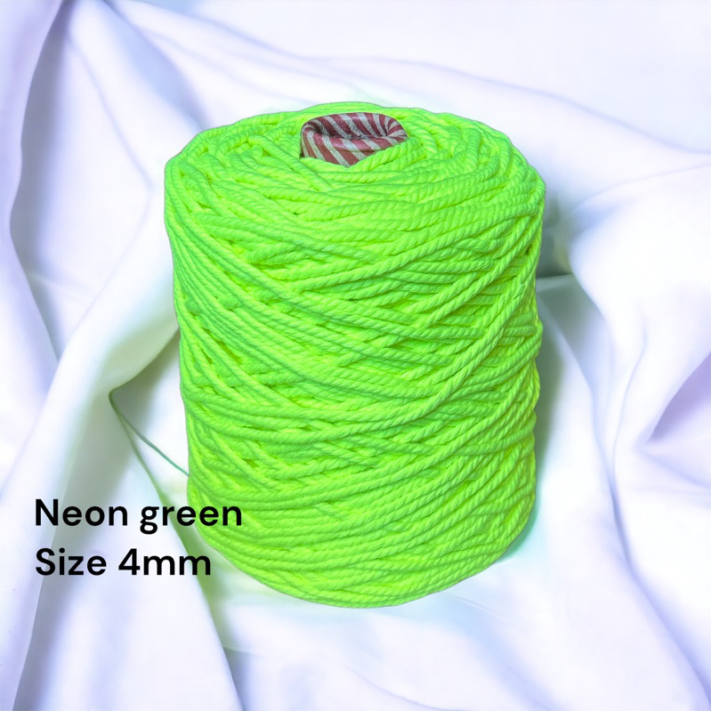 

Tali katun warna NEON GREEN 1kg