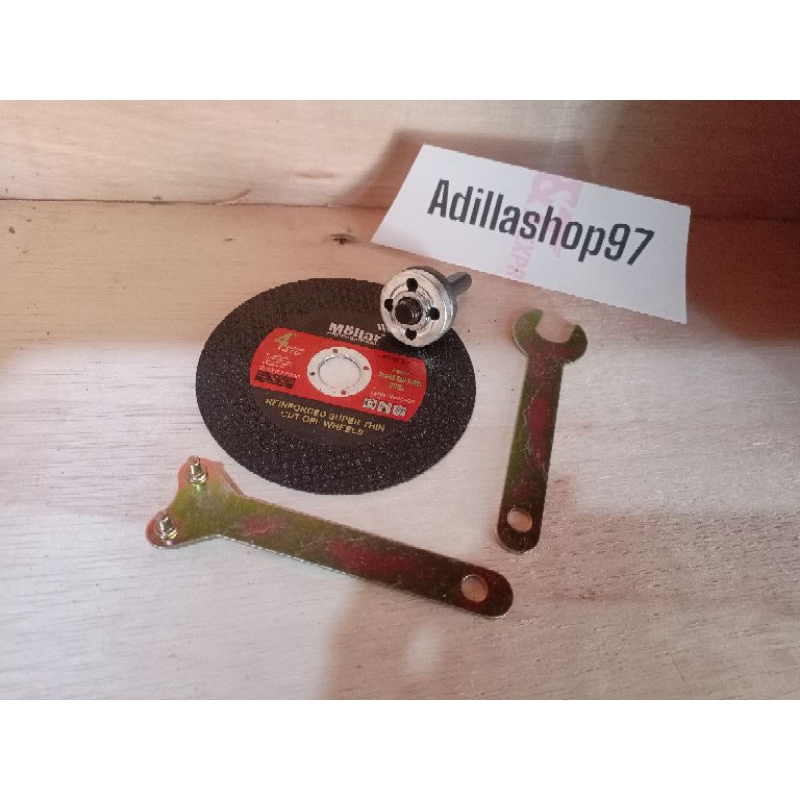 Adapter Bor Menjadi Gerinda - Mata Gerinda dan Pengunci Gerinda