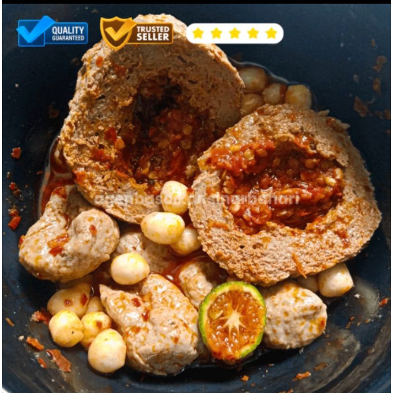 

BAKSO / BASO IKAN SINAR BAHARI BANDUNG Mercon Bakso Ikan Jumbo Isi Cabe