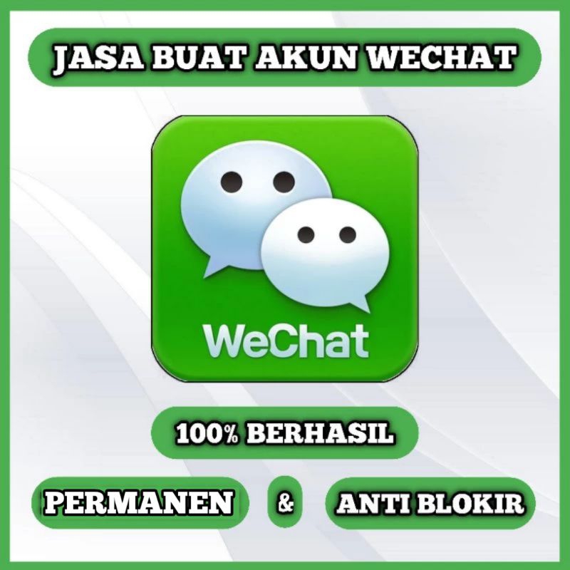 BUAT AKUN WECHAT RESMI PERMANEN
