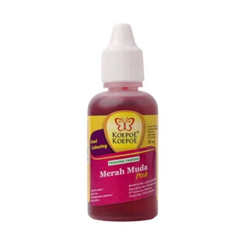 

Pewarna makanan Merah muda/Pink koepoe koepoe 30 ml