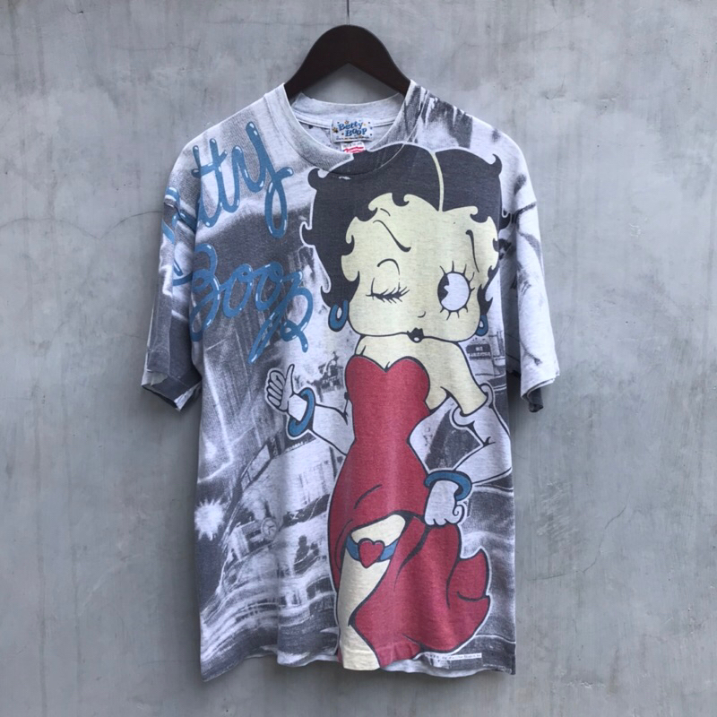 Kaos Vintage by Betty Boop Aop tee Shirt Large