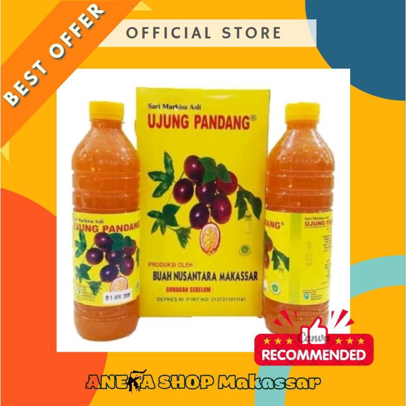 

Sirup Markisa Ujung Pandang 1 liter × 2 botol / Aneka Shop Makassar
