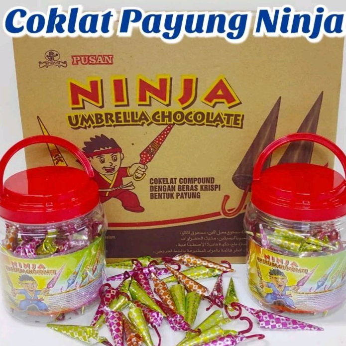 

COKLAT PAYUNG NINJA TOPLES ISI 50 Pcs