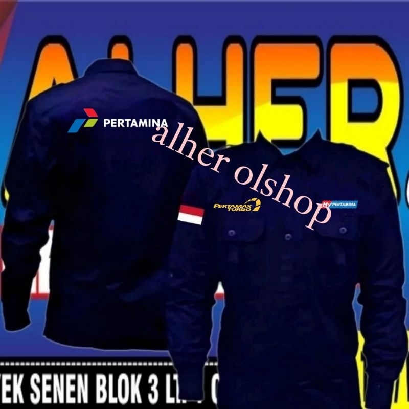 kemeja Pertamax turbo baju Pertamax turbo seragam Pertamax turbo Pdl Pertamax turbo kemeja kerja Per