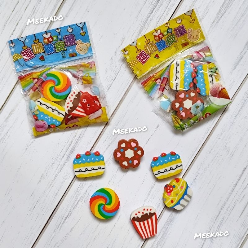 

3pcs Penghapus Lucu Meekado