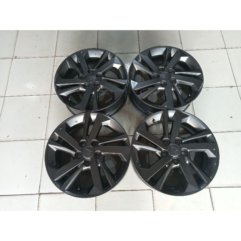 Pelek Seken Mobil New Xenia Ring 15 lebar 5,5 lubang 5x100 warna Grey