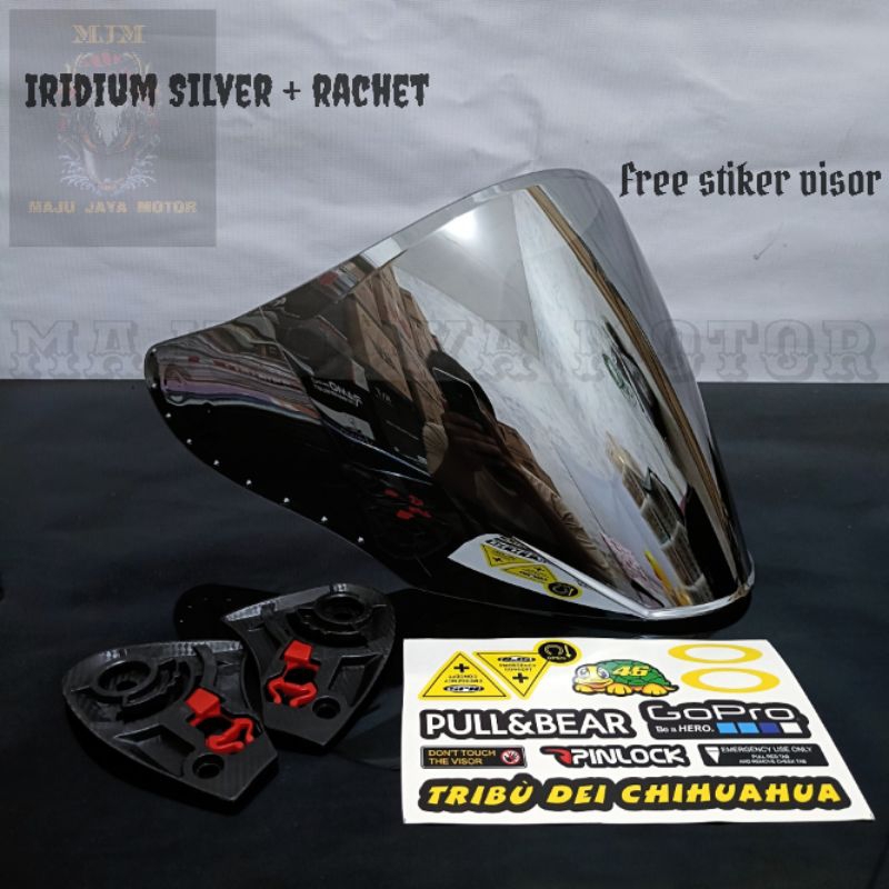 Kaca Helm Gift Sargon / Flat Visor Iridium Pnp Gift Sargon / Spoiler Gift Sargon