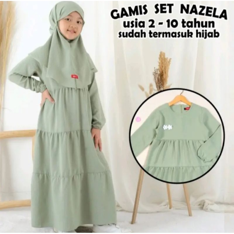 GAMIS SET ANAK CRINKLE AIRFLOW