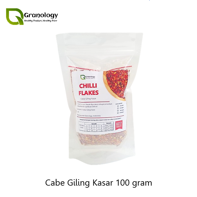 

Cabe Giling Kasar / Chili Flakes (100 gram) by Granology