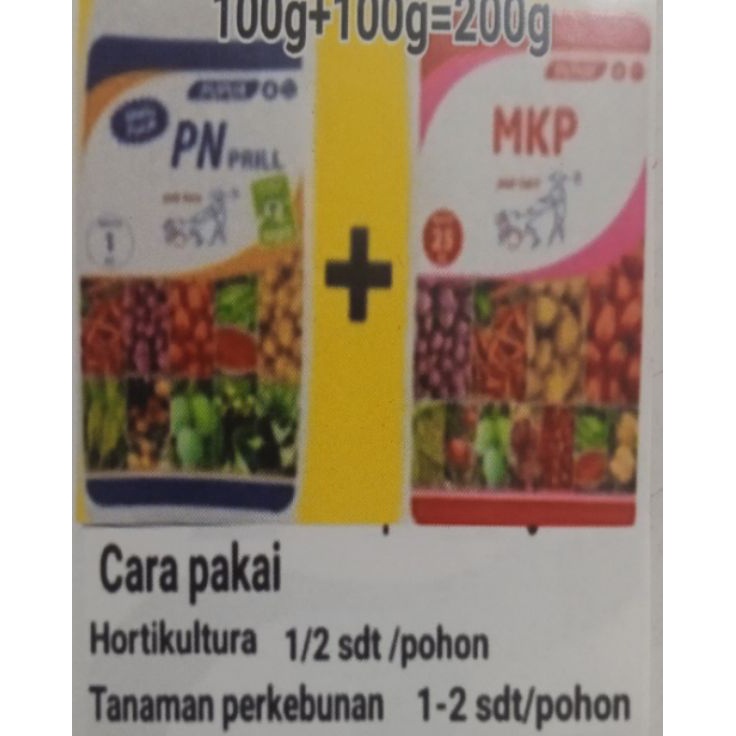 Pupuk Boster buah dan sayur KNO3MKP Repack pak Tani 2gram sudah dicamputr