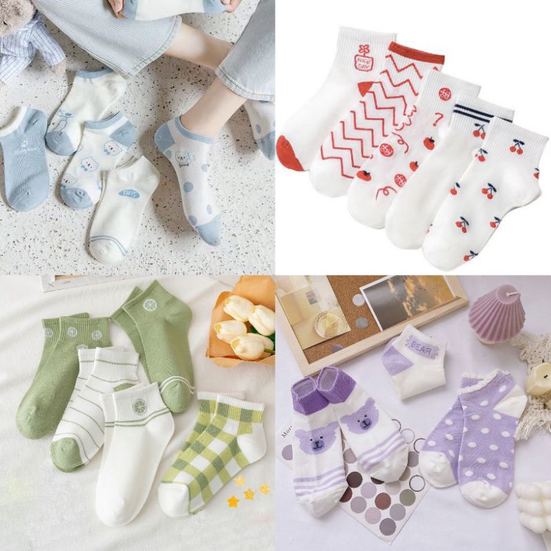 Kaos Kaki Pendek Wanita Fashion Kaos Kaki Korea