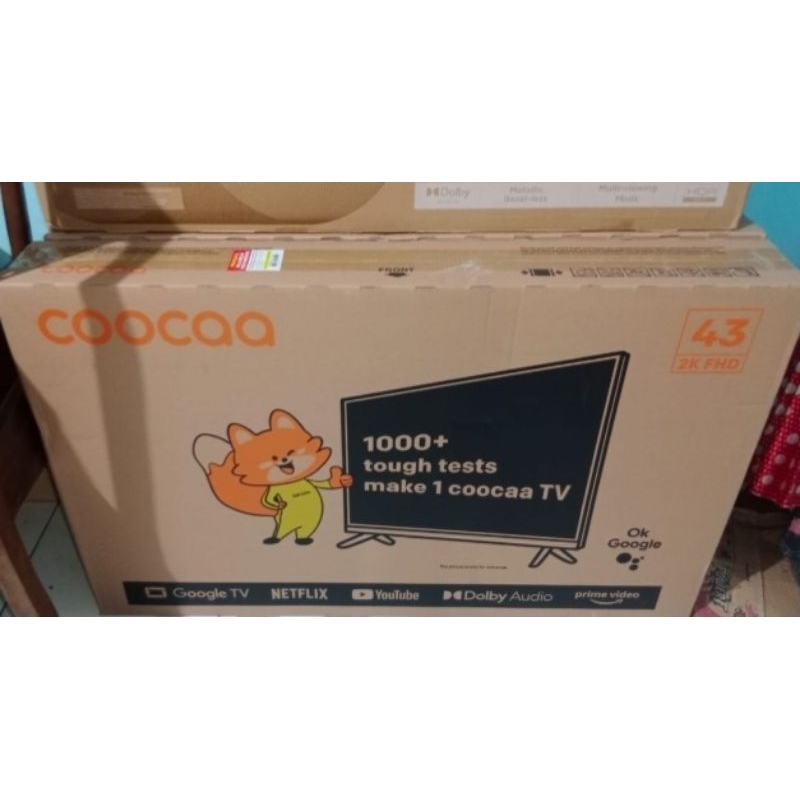 COOCAA LED TV 43 INCH - Google Tv - Digital TV - (Coocaa 43Z65)