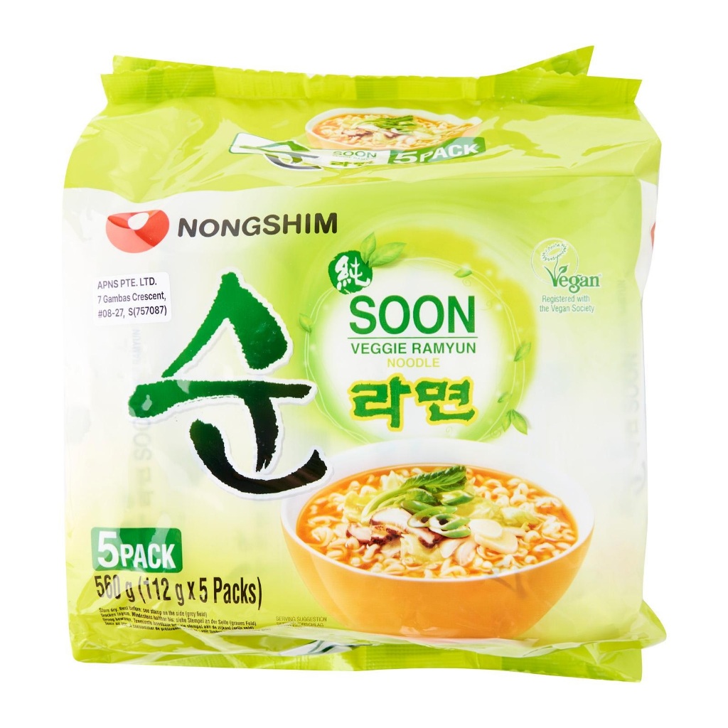 

Nongshim Soon Veggie Ramyun 5sX112g