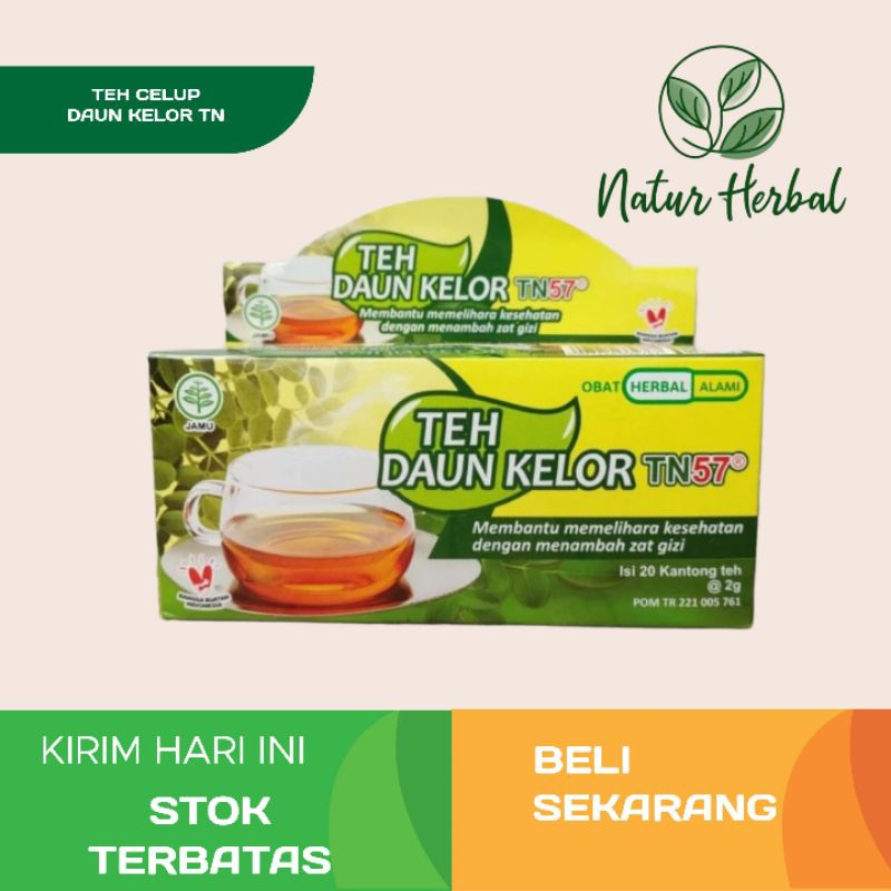 

TEH CELUP DAUN KELOR TN ISI 20 KANTONG | MEMELIHARA KESEHATAN DAN MENAMBAH ZAT GIZI