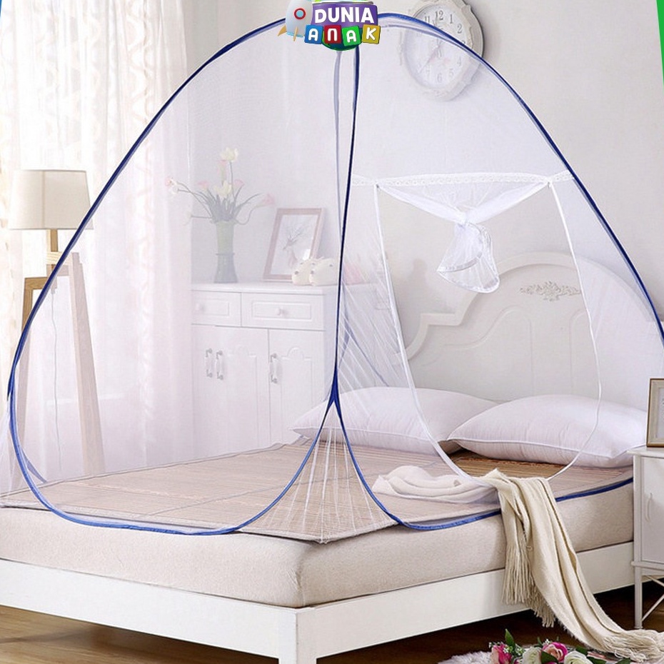 Mainan Tenda Lipat Satu Pintu Anti Nyamuk Kelambu Butterfly  Kelambu Tidur Lipat Bayi UK 2X2 18x2  K
