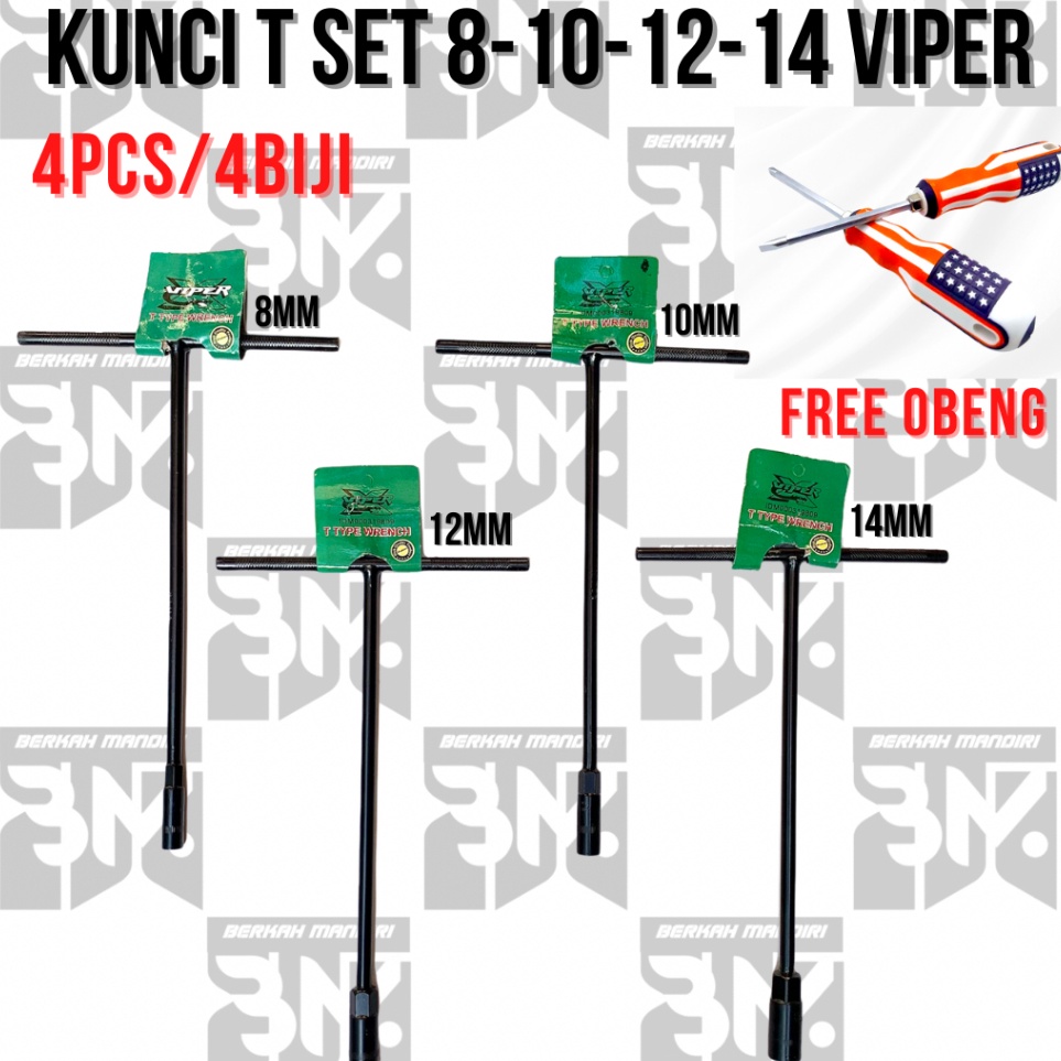 Belanja hemat KUNCI T SET VIPER 4PCS UK811214