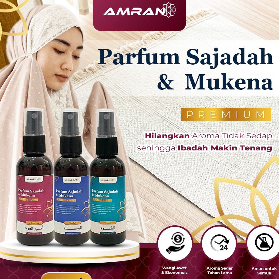 Grosir Surprise  AMRAN PARFUM SAJADAH ANTI BAKTERIAL  PARFUM MUKENA  PARFUM ARAB
